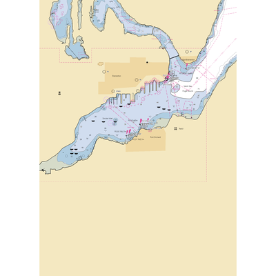 Port Orchard Railway Marina (Bremerton, WA) NOAA Chart  Gaming Mouse Pad