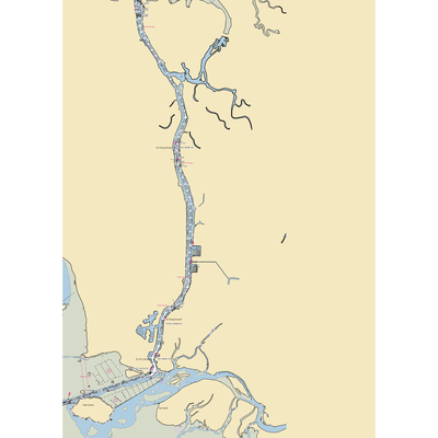 La Conner Landing Marine Services (La Conner, WA) NOAA Chart  Gaming Mouse Pad