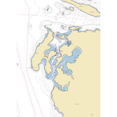 Seattle Yacht Club on Henry Island (Friday Harbor, WA) NOAA Chart  Gaming Mouse Pad