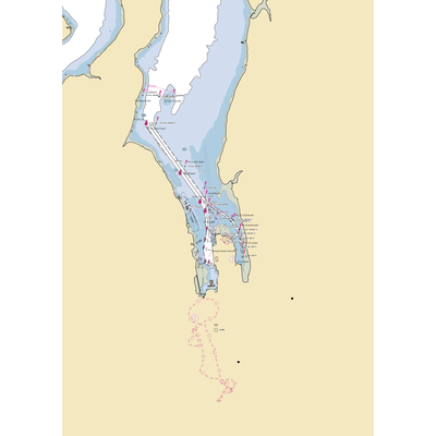 Anthony's Hearthfire Grill (Olympia, WA) NOAA Chart  Gaming Mouse Pad