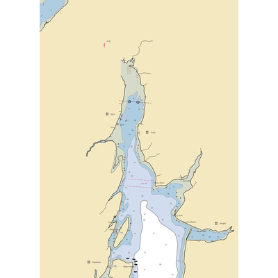 The Dock at Allyn (Vaughn, WA) NOAA Chart  Gaming Mouse Pad