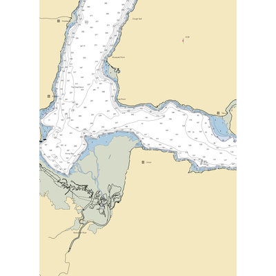 Hood Canal Marina (Union, WA) NOAA Chart  Gaming Mouse Pad