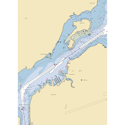 Petersburg Harbor (Petersburg, AK) NOAA Chart  Gaming Mouse Pad