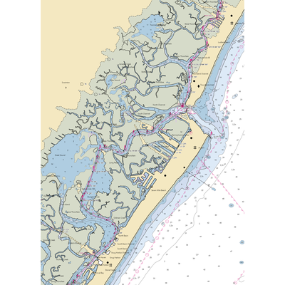 Avalon Marine Center (Avalon, NJ) NOAA Chart  Gaming Mouse Pad