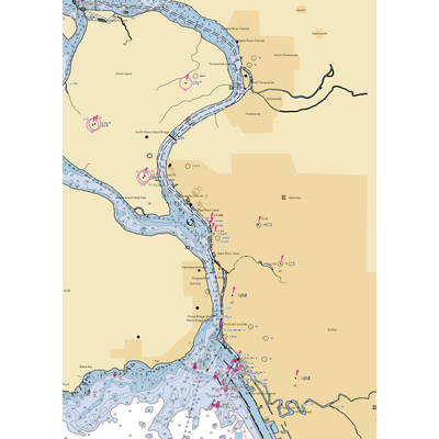 Harbour Place Marina (Buffalo, NY) NOAA Chart  Gaming Mouse Pad