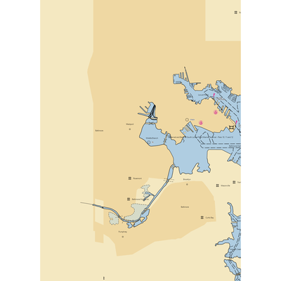 Middle Branch Moorings (Baltimore, MD) NOAA Chart  Gaming Mouse Pad