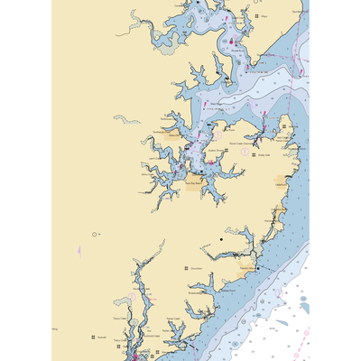 Chalk Point Marine (Churchton, MD) NOAA Chart  Gaming Mouse Pad