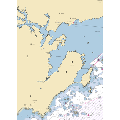 Marblehead West Shore Moorings (Salem, MA) NOAA Chart  Gaming Mouse Pad