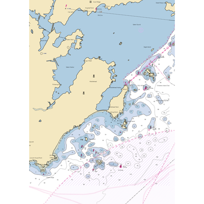 Town of Marblehead Harbormaster (Salem, MA) NOAA Chart  Gaming Mouse Pad