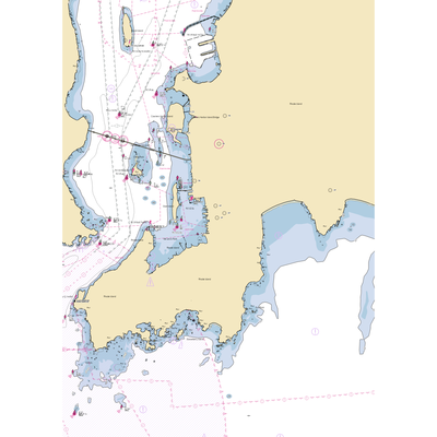 Bowen's Wharf (Newport, RI) NOAA Chart  Gaming Mouse Pad