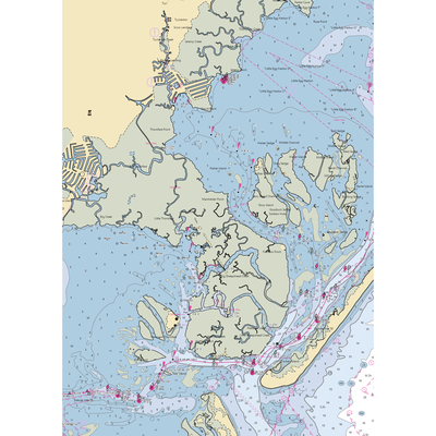 Cape Horn Marina (New Gretna, NJ) NOAA Chart  Gaming Mouse Pad