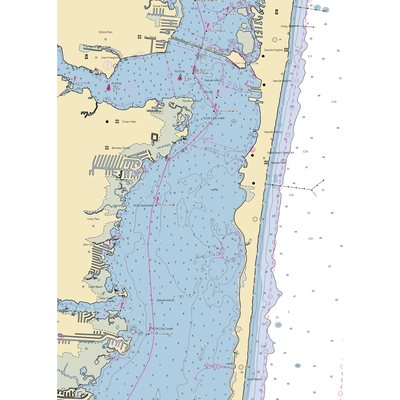 C & C Marina (Ocean Gate, NJ) NOAA Chart  Gaming Mouse Pad