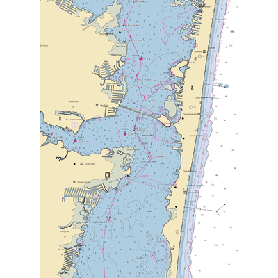 Ocean Gate Yacht Basin (Brick, NJ) NOAA Chart  Gaming Mouse Pad