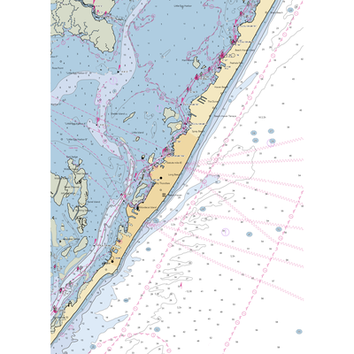 Howe Marina (Beach Haven, NJ) NOAA Chart  Gaming Mouse Pad