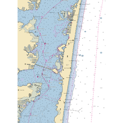 Docksider (Lavallette, NJ) NOAA Chart  Gaming Mouse Pad