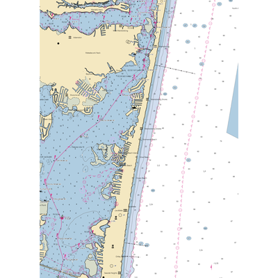 Harbour Yacht Club & Marina (Mantoloking, NJ) NOAA Chart  Gaming Mouse Pad