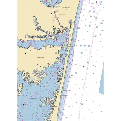 David Beaton & Sons, Inc. Boatyard (Mantoloking, NJ) NOAA Chart  Gaming Mouse Pad