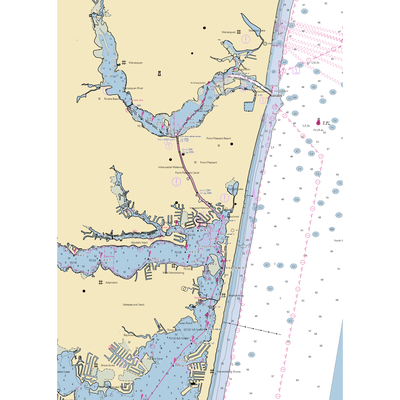 Canal Point Marina (Mantoloking, NJ) NOAA Chart  Gaming Mouse Pad