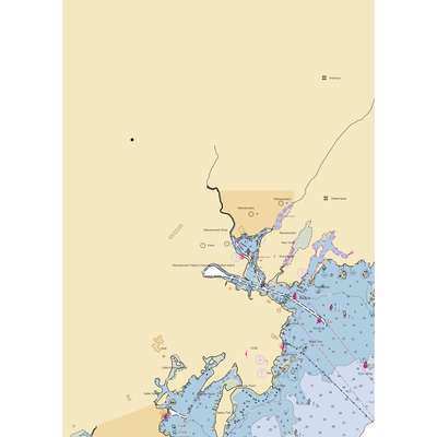 McMichael Yacht Yard #1 Inc (Mamaroneck, NY) NOAA Chart  Gaming Mouse Pad