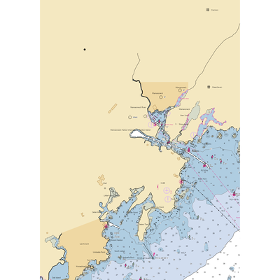 Harbor Island Municipal Marina (Mamaroneck, NY) NOAA Chart  Gaming Mouse Pad