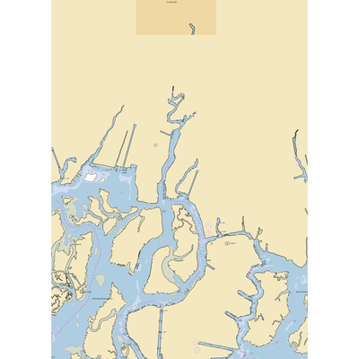 Reed Channel Marine (East Rockaway, NY) NOAA Chart  Gaming Mouse Pad