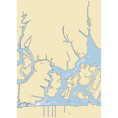 Hempstead Bay Sailing Club (Rockville Centre, NY) NOAA Chart  Gaming Mouse Pad