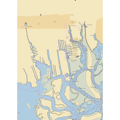 Jones Inlet Marine (Freeport, NY) NOAA Chart  Gaming Mouse Pad