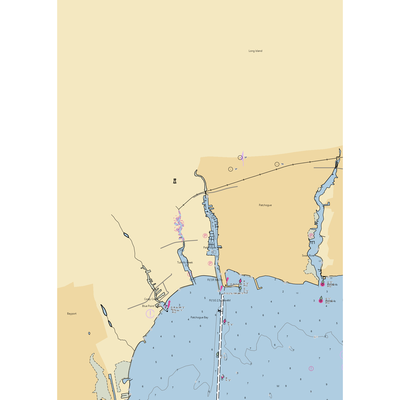 South Bay Boat Repair (Blue Point, NY) NOAA Chart  Gaming Mouse Pad