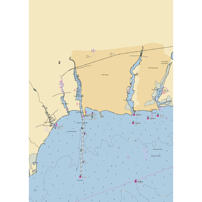 Patchogue's Mascot Dock (Blue Point, NY) NOAA Chart  Gaming Mouse Pad