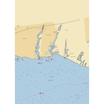 Domino Yacht Club (Blue Point, NY) NOAA Chart  Gaming Mouse Pad