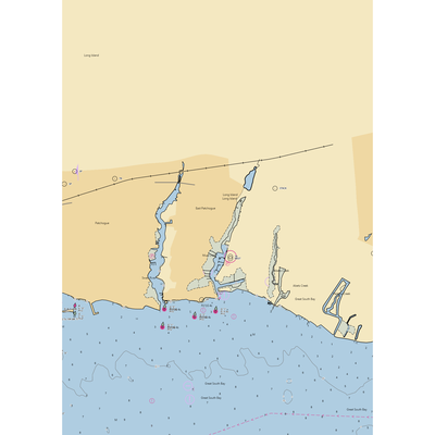 Dickson Marine East (Blue Point, NY) NOAA Chart  Gaming Mouse Pad