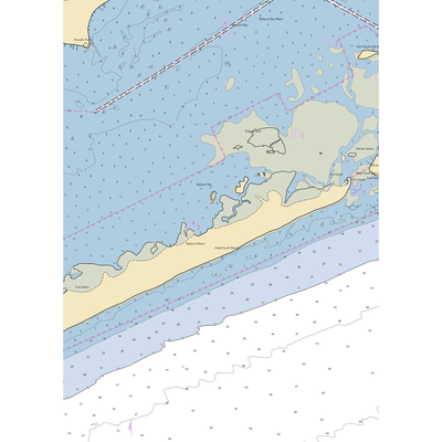 Ho Hum Beach Dock (Blue Point, NY) NOAA Chart  Gaming Mouse Pad