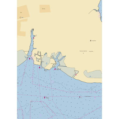 Islip Bay Marinas & Docks (East Islip, NY) NOAA Chart  Gaming Mouse Pad