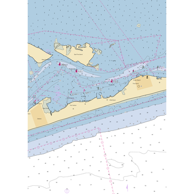 Atlantique by Strong's & Grovers (Ocean Beach, NY) NOAA Chart  Gaming Mouse Pad