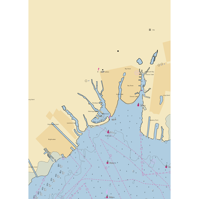 Maple Ave Marina LLC (Bay Shore, NY) NOAA Chart  Gaming Mouse Pad