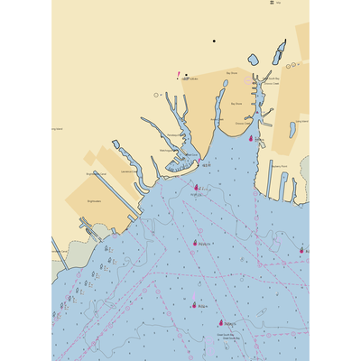 Bay Shore Marina (Bay Shore, NY) NOAA Chart  Gaming Mouse Pad