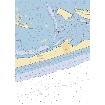 Kismet Inn Marina (Ocean Beach, NY) NOAA Chart  Gaming Mouse Pad