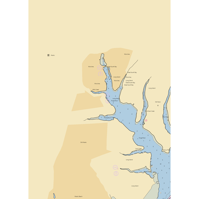 Section 5 Marina (Blue Point, NY) NOAA Chart  Gaming Mouse Pad