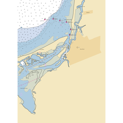 Stony Brook marine service (Stony Brook, NY) NOAA Chart  Gaming Mouse Pad