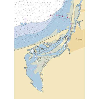 Smithtown Long Beach Marina (Stony Brook, NY) NOAA Chart  Gaming Mouse Pad