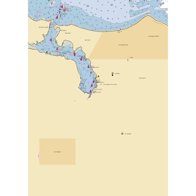 Ketewomoke Yacht Club (Huntington, NY) NOAA Chart  Gaming Mouse Pad