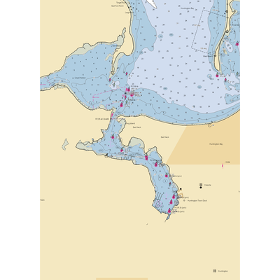 Harbor Boating Club of Huntington, New York, Inc (Huntington, NY) NOAA Chart  Gaming Mouse Pad