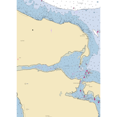 Lloyd Harbor Yacht Club (Cold Spring Harbor, NY) NOAA Chart  Gaming Mouse Pad