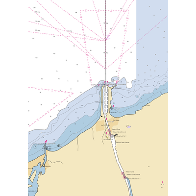 St Catharines Marina (Stella Niagara, NY) NOAA Chart  Gaming Mouse Pad