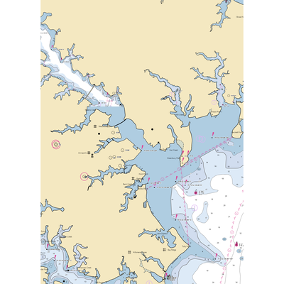 The Chandler Dock (Annapolis, MD) NOAA Chart  Gaming Mouse Pad