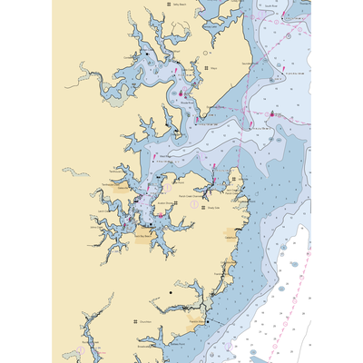 Clarks Landing Yacht Sales Shady Side, Maryland (Churchton, MD) NOAA Chart  Gaming Mouse Pad