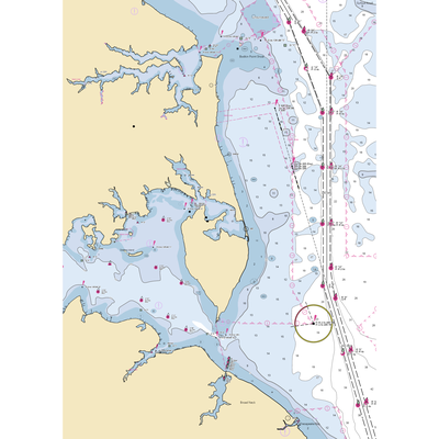 Gibson Island Yacht Squadron (Annapolis, MD) NOAA Chart  Gaming Mouse Pad