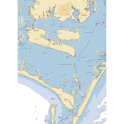 Calico Jacks Marina and Inn (Beaufort, NC) NOAA Chart  Gaming Mouse Pad