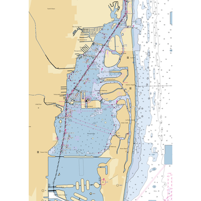 Pelican Harbor Marina (Miami, FL) NOAA Chart  Gaming Mouse Pad