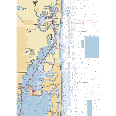 Bal Harbour Yacht Club (Miami, FL) NOAA Chart  Gaming Mouse Pad